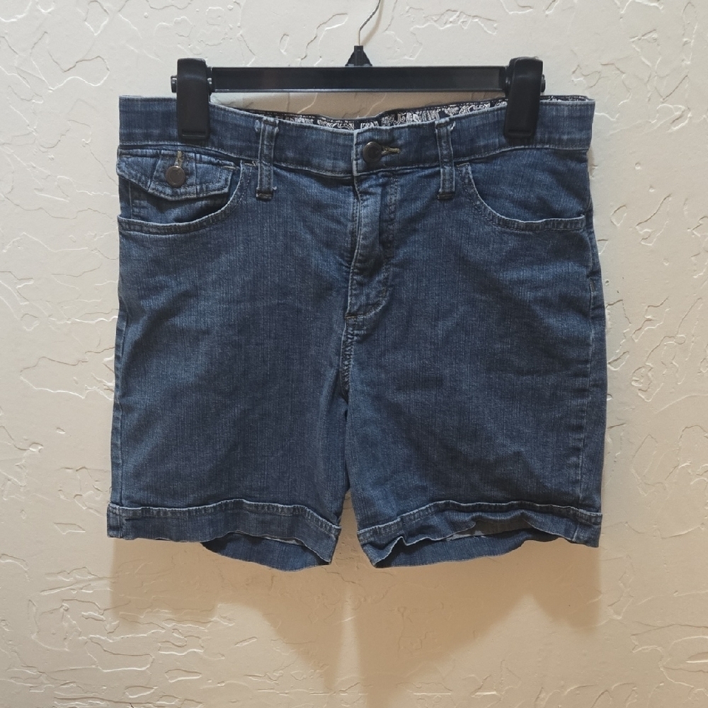 Lee Women's Denim Cargo Shorts - Blue